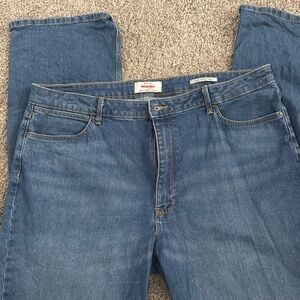 Wrangler High Rise Bootcut Jeans - Classic Blue
